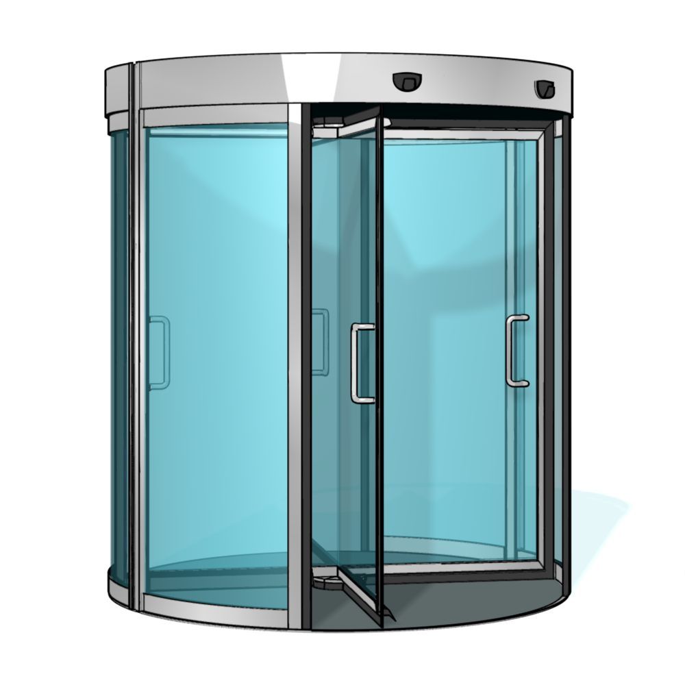 Автоматическая револьверная дверь